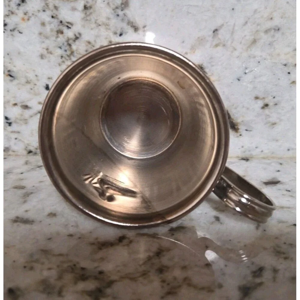 Antique Silver Set Porringer (Broken)And Baby Cup Monogrammed